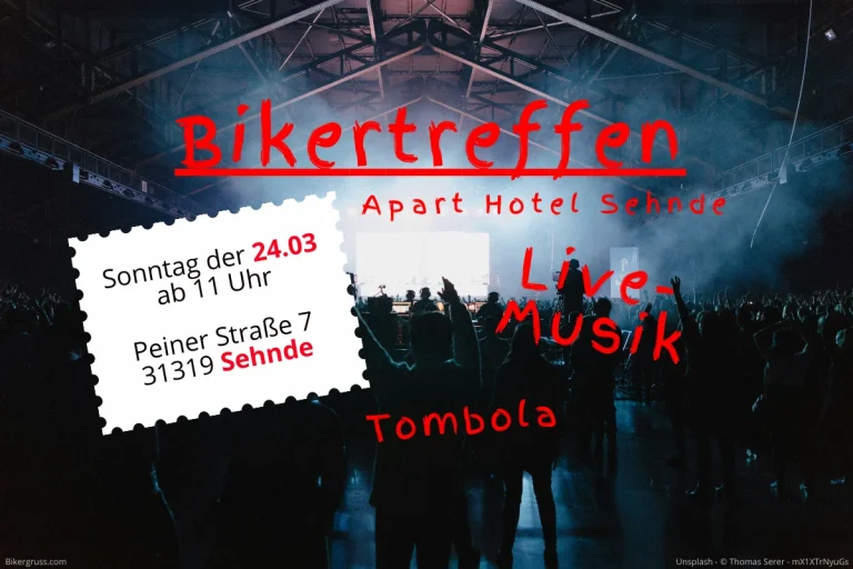 Bikertreffen Sehnde 24.03: Rockkonzert und Motorradspaß!